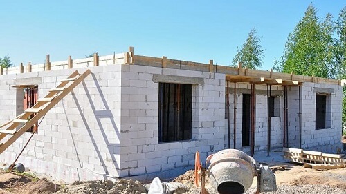 Кладка стен из газосиликатных блоков в Минской области
